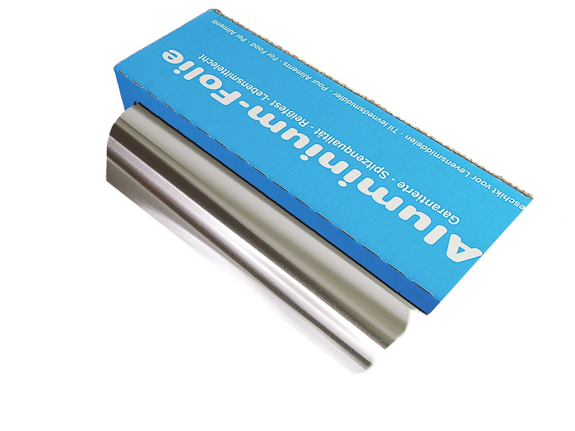 Alufolie | 45 cm x 135m | 11 mµ | Großrolle Box