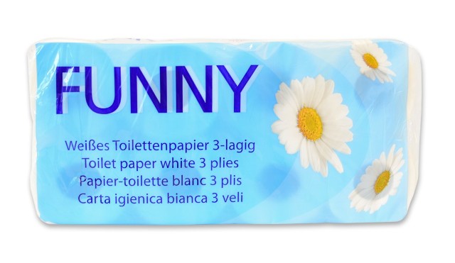 Toilettenpapier | 3-lagig | Weiß | 72 Rollen/Beutel | AG-014