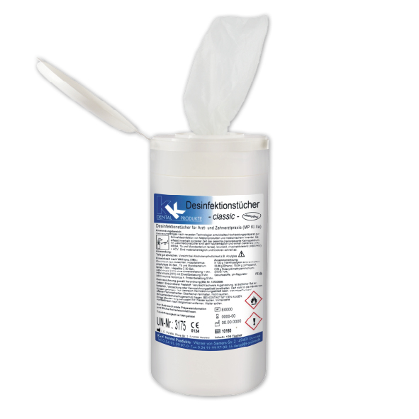 KK Desinfektionstücher mit Dose 120 Tücher 205x137 mm vers. Düfte