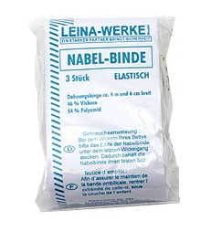 Nabelbinden | 6 cm x 4 m | Weiß | Packung mit 3 Stück
