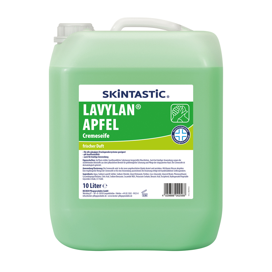 Lavylan Cremeseife | Apfel | 10 Liter Kanister