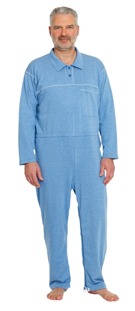 Suprima Pflegeoverall Polo Unisex  Größe S-XL Jeans Melange  4681
