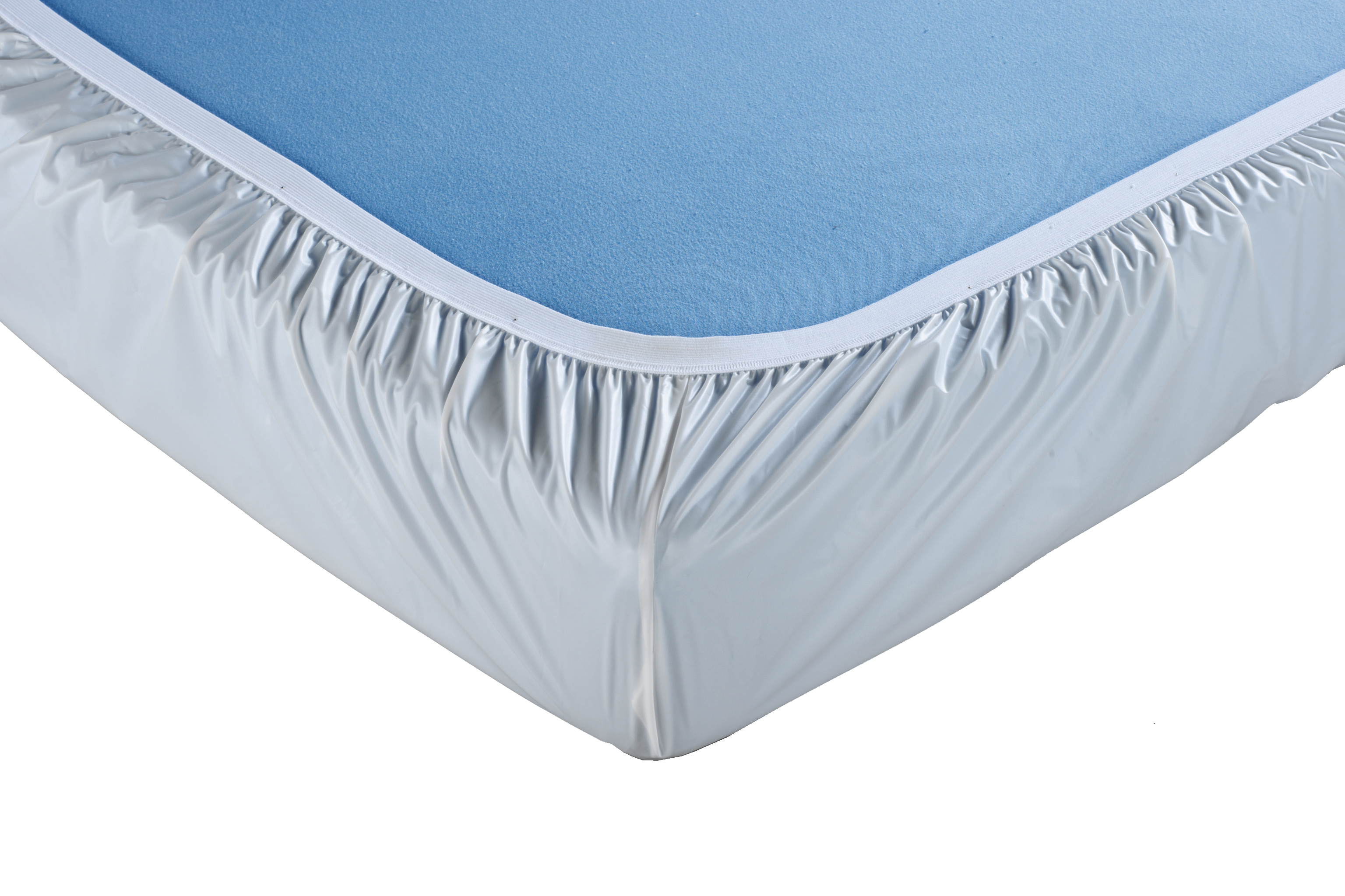Suprima | Spannbetttuch PVC | Weiß | Ecken verschweißt | 100 x 200 x 20 cm | 3063