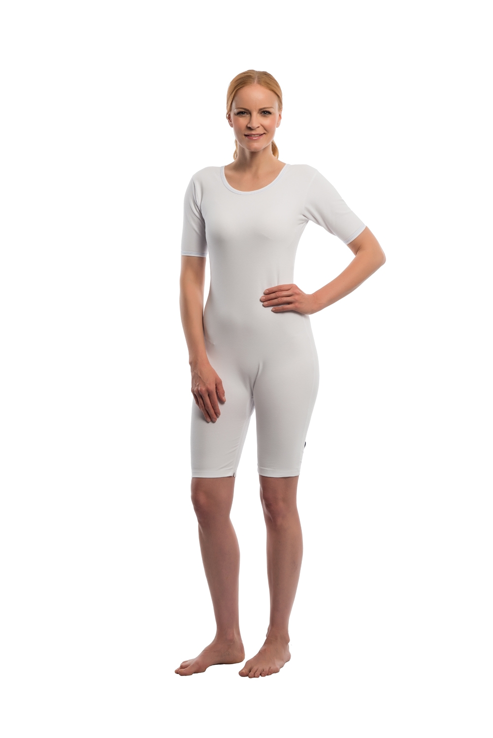 Suprima Pflegebody Unisex Kurzarm Größe S-XXL Weiß 4697