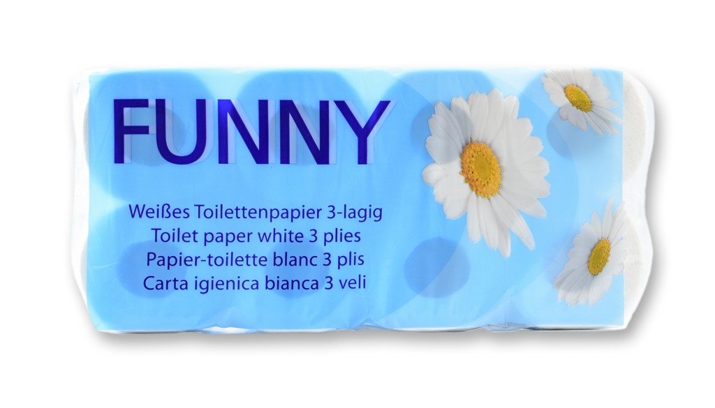 Toilettenpapier | 3-lagig | Weiss | 96 Rollen/ Beutel | AG-013
