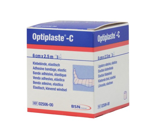 Optiplaste®-C längselastische Klebebinde 6 cm x 2,5 m Rolle