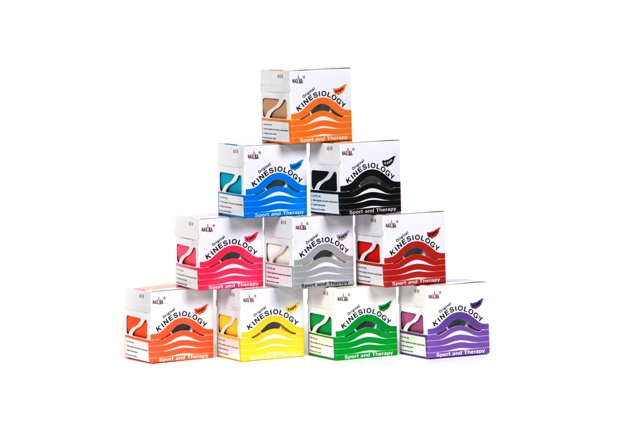 Nasara Kinesiologie Tape 5 cm x 5 m-weiß