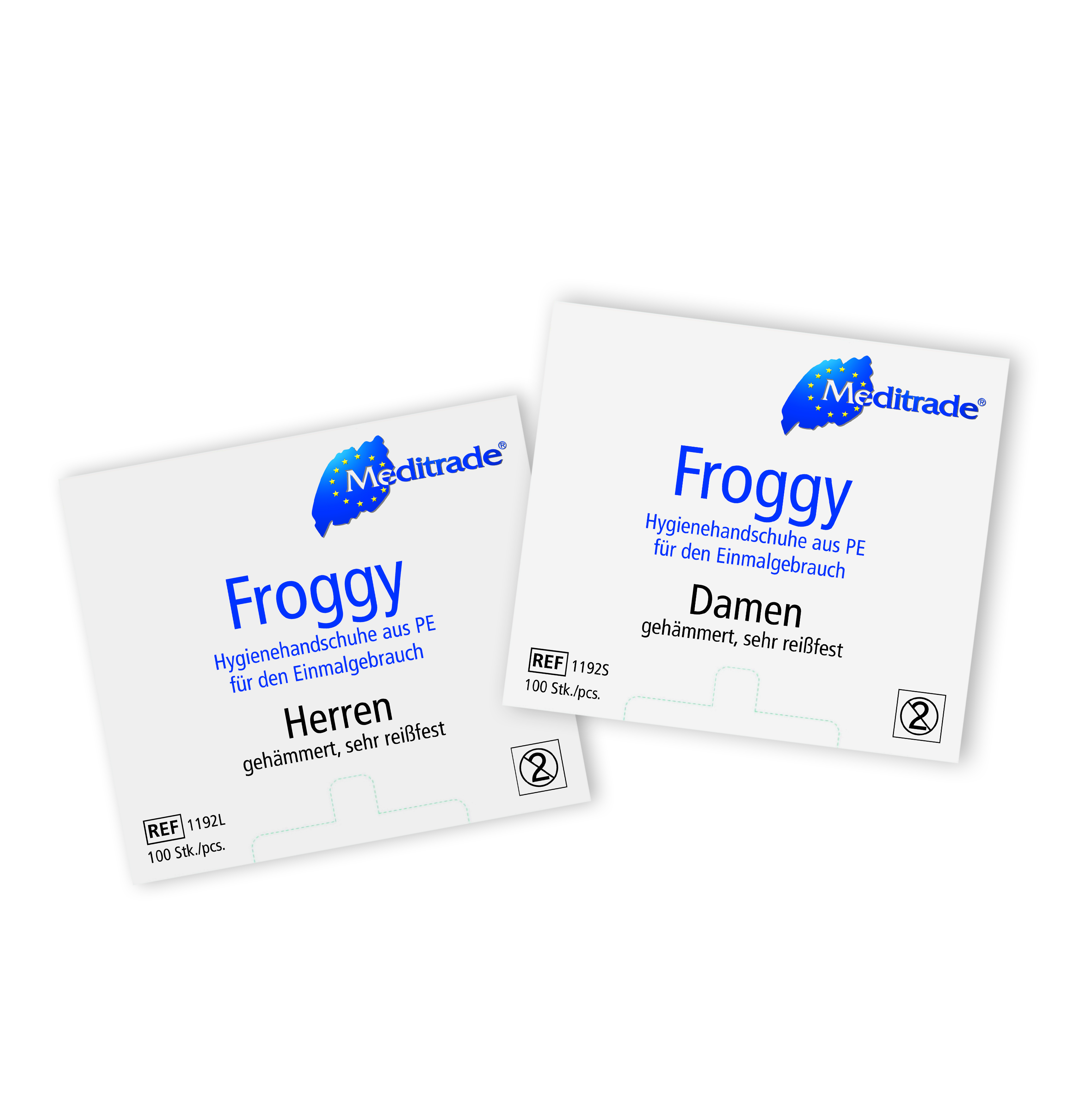 Meditrade Froggy™ Handschuhe aus Polyethylen  Gr. S & L 100 Stück/Box