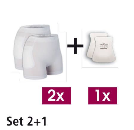 Hüftprotektor Set 1 Unisex Weiß Gr. S-XXL 1494