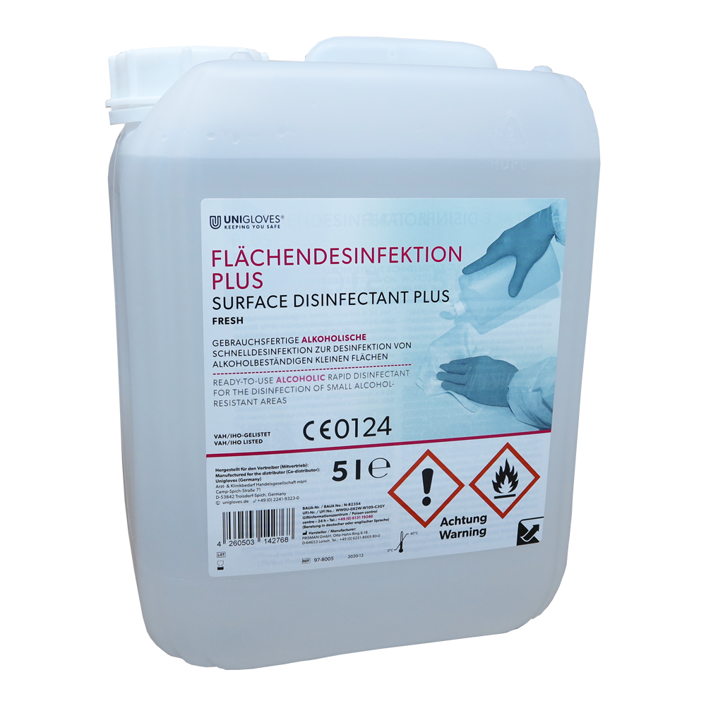 Unigloves Flächendesinfektion Plus  5 Liter Kanister vers. Duftsorten