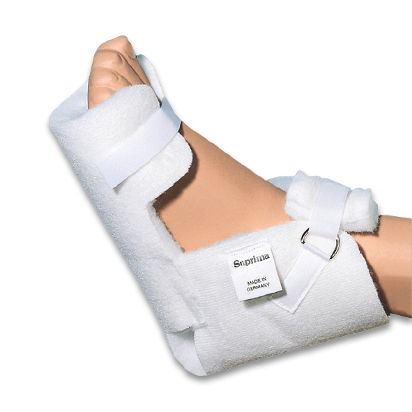 Suprima Fersenschuh kompakt Mit Ring und Klettverschluss Unisex Weiß 6028