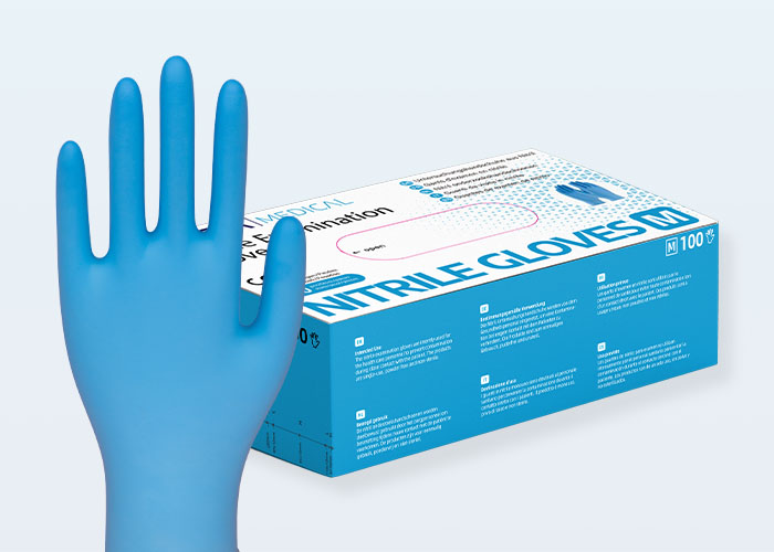 KK Nitrilhandschuhe | Unsteril | Blau | Größe S-XL | 100 Stück/Box