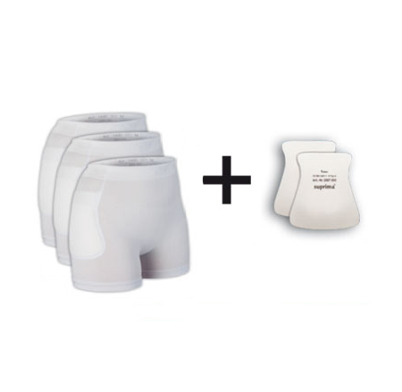 Suprima Hüftprotektor Set 3 Unisex S-XXL Weiß 1496