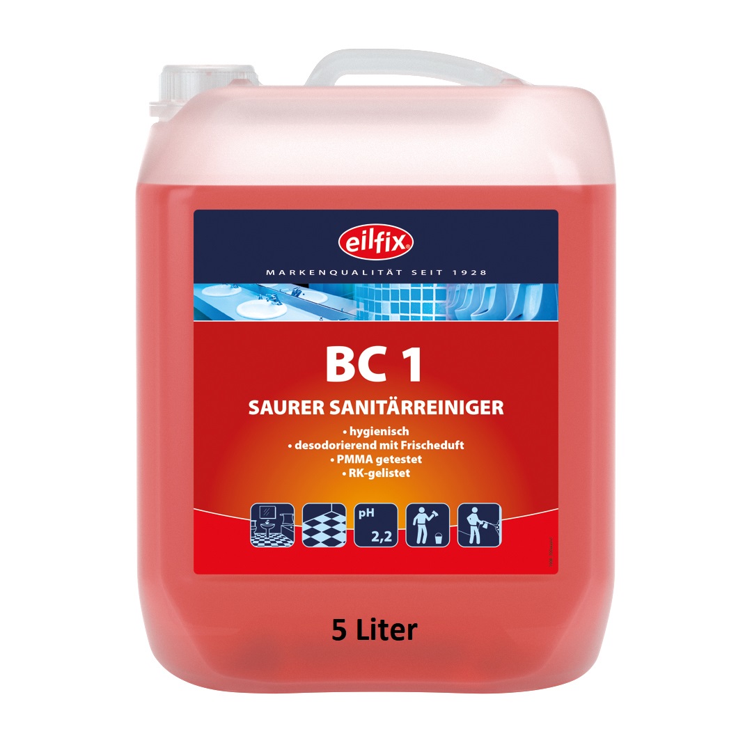 Eilfix® BC 1 | Sanitärreiniger sauer | 5 Liter Kanister