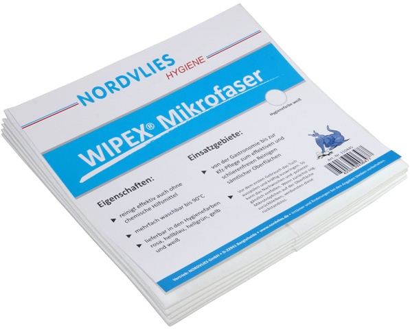WIPEX® Mikrofaser-Wischtuch 40 x 38 cm Z-gefaltet 50 Stück/Karton vers. Farben