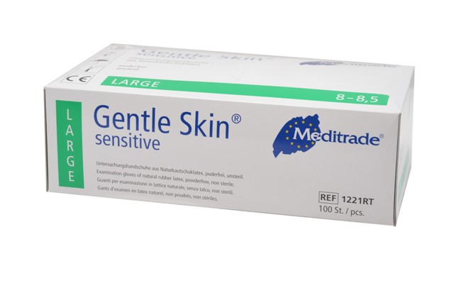 Meditrade Latexhandschuhe Gentle Skin® sensitive XS - XL 100 Stück/Box
