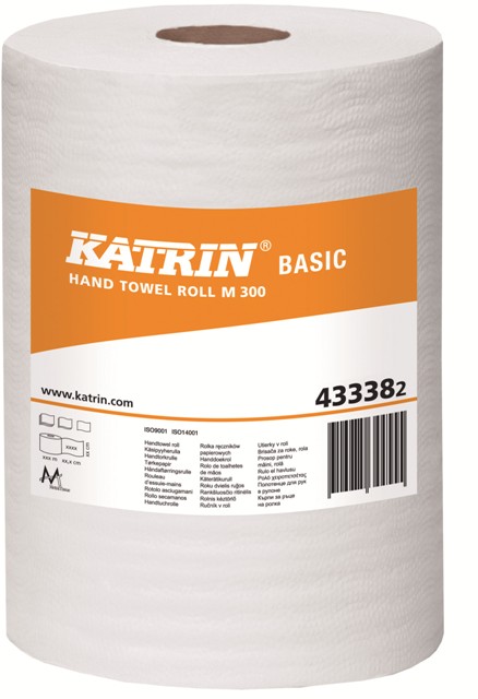 KATRIN Basic M 300 | Handtuchrolle | 17,8 cm x 300 m | 6 Rollen/Karton