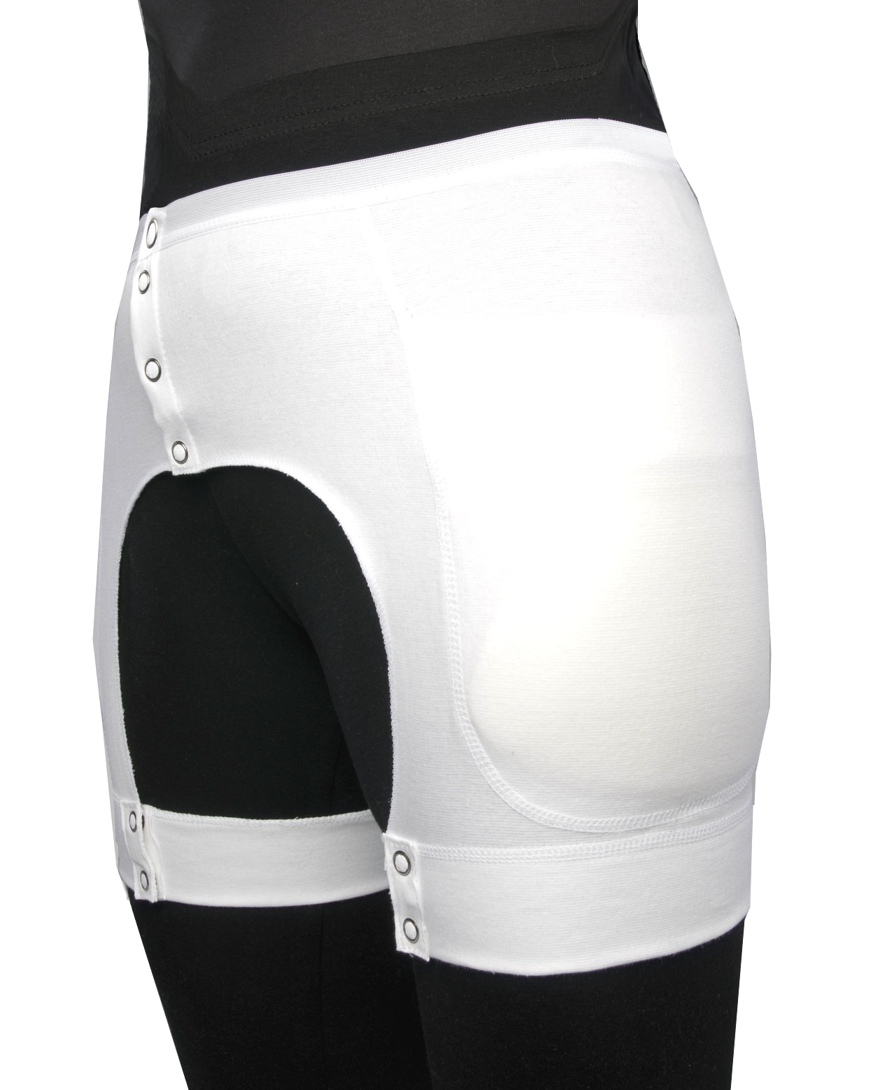 Suprima Protektor-Slip knöpfbar mit Protektoren Unisex S-XXL Weiß1424