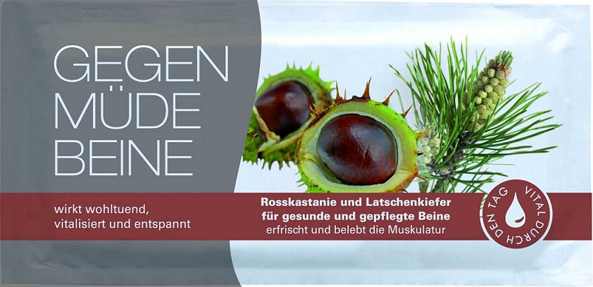 Aromatuch aus Vlies Gegen müde Beine