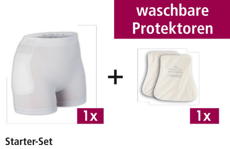 Suprima Hüftprotektor Starter-Set B Unisex Weiß Gr. S-XXL 1493